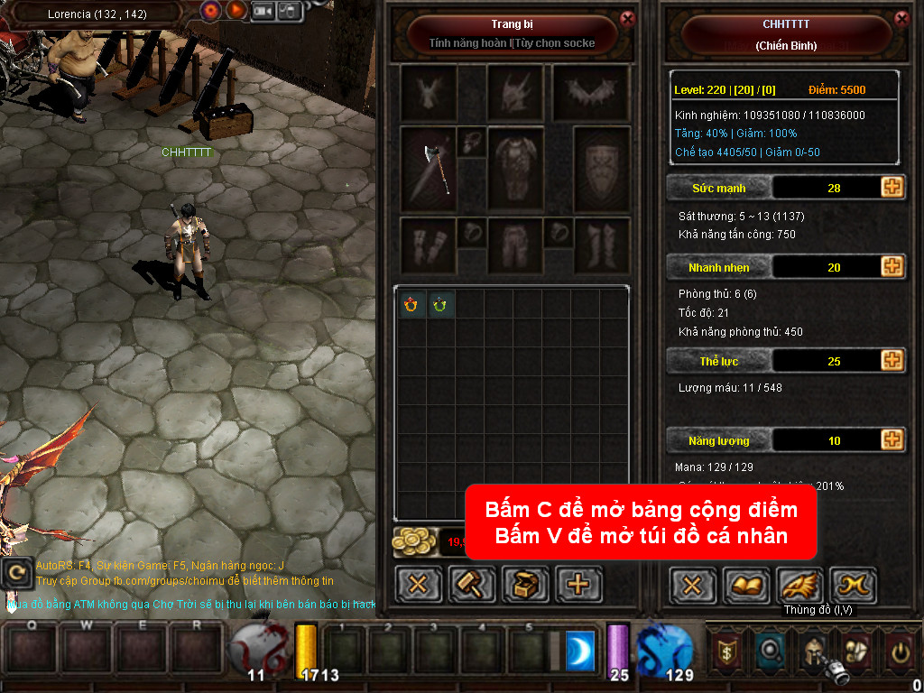 Chức năng chính của Game MU Quyền Lực