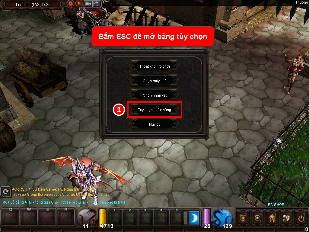 Chức năng chính của Game MU Quyền Lực